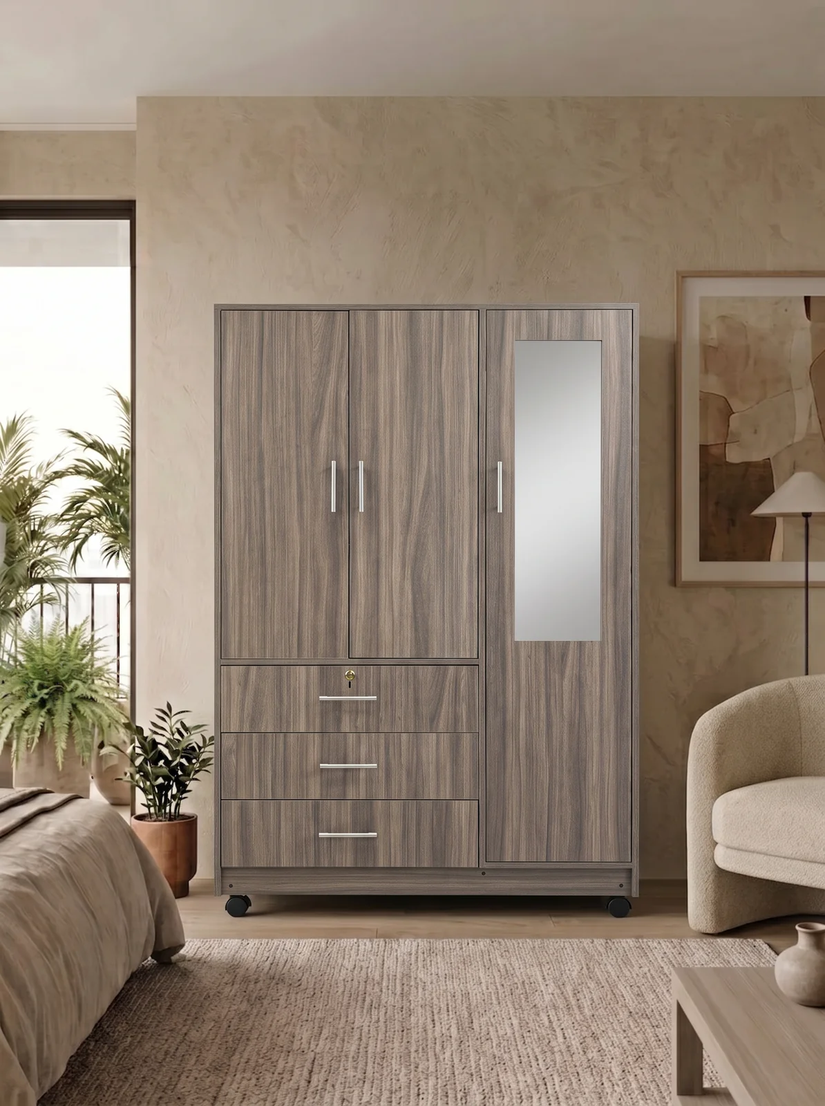 closet-100x160-tres-puertas-terciopelos Closet 100x160 cm - Imagen 1